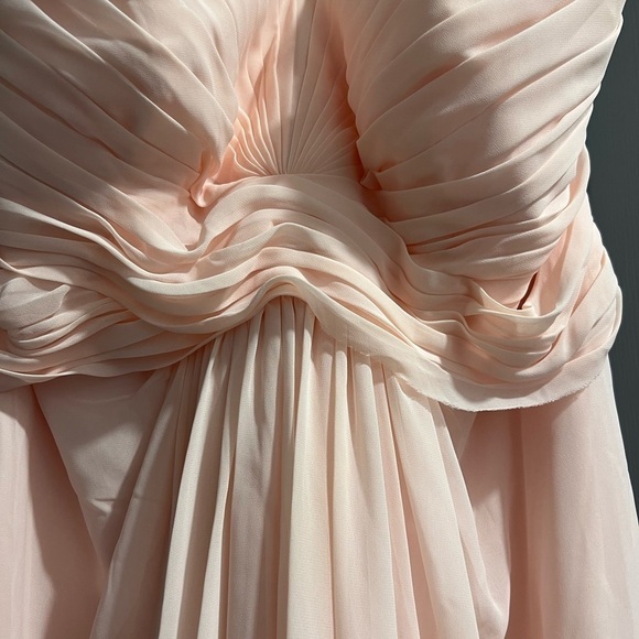 EUC David's Bridal dress size 20 light pink bridesmaid - Picture 12 of 15